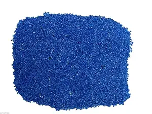 25kg Blue Color crystel Sand for Garden Decor Plant Home Decor Backyard Patio Pathway Indoor and Outdoor Gravel Soil Stone Pebbles Chips Decoration Fish Tank Substrate