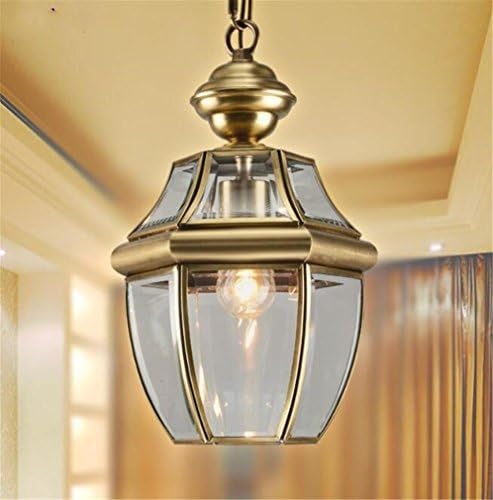 FFJTS European-Style Living Room Chandelier Copper Ceramic Lamp