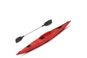 DJCRAWLER Simulation Boat for 1/10 RC Crawler Car Tracked Vehicles for Traxas D90 D110 Axial Scx10 90046 Bronco Defender G63 (Red)