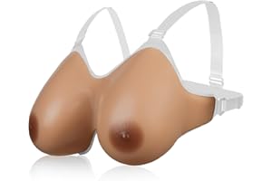 Vollence Sangle en Silicone Formes de Seins Faux Seins Prothèse pour Patient de Mastectomie Travesti Femmes Trans Cancer Cosplay