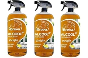 BREVA Alcool 70° SPRAY dénaturé coloré aromatisé Vanille (750 ml)(3)