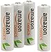 AmazonBasics Vorgeladene Ni-MH AA-Akkus - Akkubatterien (1.000 Zyklen, typisch 2000mAh, minimal 1900mAh) 4 Stck