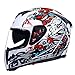 Price comparison product image Men Women Motorbike Full Face Helmets Professional Double Lens Anti Fog Breathable Off Road Colored Protective Helmet Tide Cool Paint Coated Adult Racing Protection Caps 57-64cm Seasons Universal