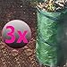 Produktbild SunDeluxe 3X Stabiler Pop Up Gartenabfallsack 100 Liter doppelte Nähte Gartensack Rasensack Laubsack Gartenhilfe - praktisch Faltbar und verstaubar
