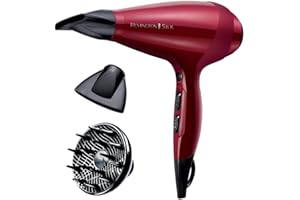 Remington Asciugacapelli Professionale 24000W - Griglia in Ceramica infusa di Proteine della Seta, per risultati più luminosi - Generatore di ioni, Funzione TurboBoost, Flusso D'aria 140Km/h, AC9096