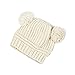 Produktbild Little Sporter Wintermütze Mädchen Strick Doppelkugel Mütze Neugeborene Wintermütze Strick Wollmütze Baby Niedliche Strickwolle Hut Beige