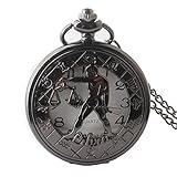 Easy Go Shopping Taschenuhr Quarzuhr Kreative Hollow Vintage Männer und Frauen Taschenuhr mit Kette