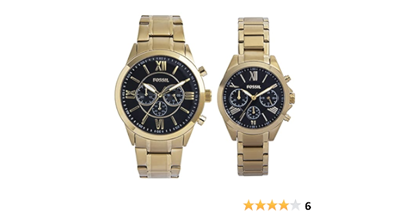 FOSSIL BQ2400 SON \u0026 son Ton Or Acier Inoxydable Montre Chronographe  Set-prix conseillé 250 £ EUR 174,42 - PicClick FR