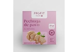 PR PROFIT PROFIT - Pechuga de Pavo al Natural - 160 gr - Deliciosa Fuente de Proteínas