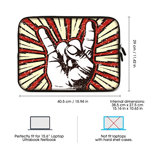 Sidorenko Laptop Tasche f  r 15 - 15 6 Zoll   Universal Notebooktasche Schutzh  lle   Laptoptasche aus Neopren  PC Computer H  lle Sleeve Case Etui  G