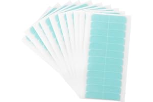 RAMONI 240Pcs Hair Extension Tapes, Hair Extension Tape Tabs, Hair Extension Adhesive Tape, Double Sided Extension Tape Replacement for Hair Extensions (Green) 4 x 0.8cm