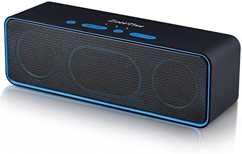 Wireless Bluetooth Speaker, ZoeeTree S4 Portable Stereo Subwoofer with HD Sound and Bass, Built-in Mic, Bluetooth 4.2, FM Radio and TF Card Slot, Outdoor Speakers for iPhone, iPad, Samsung etc