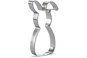 KOHMUI 1 Stück Groß Ausstechform Ostern, Ausstecher Osterhasen, Keksausstecher Backform Hase Plätzchen, DIY Backen Sichere für Ostern Party