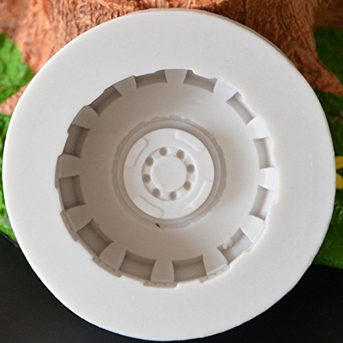 anyana 3D Auto Fahrzeug Reifen Silikon-Form Motorrad Schokolade Fondant Cake Topper Formen - 3