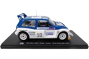 OPO 10 - Coche en Miniatura reproducido en Escala 1/24 Compatible con MG Metro 6R4 Pond - RAC Rally GB 1985 - RVQ21