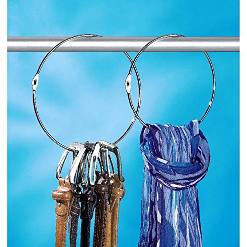 Preisvergleich Produktbild Gürtelringe 2er Set Gürtelhalter Schalring Kravattenbügel Bügel Schalhalter