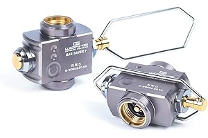 FBA_G-Works Gas Saver Plus Upgrade Kartuschenaustauscher, eloxiertes Duraluminium, Silber, FBA_Gas Saver Plus