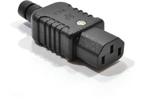 KENABLE Heavy Duty Rewireable CEI C13 Femelle en Ligne Femelle Fiche 10a 250V [C13 Female]