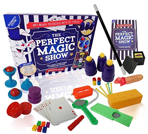 The Magic Show 137 Trucos De Mágia para Niños con Libro De Instrucciones Paso A Paso La Varita Mágica Trucos De Cartas Y Mucho Más