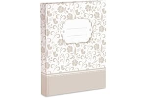 Mareli Álbum de fotos con bolsillos, papel impreso con acabado plastificado mate, flores y mariposas crudas, 200 fotos de 13 x 18