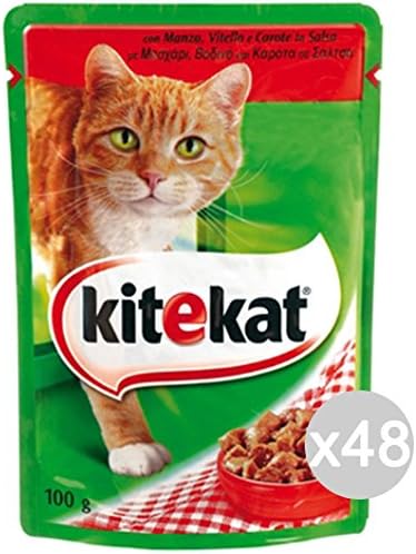 Kitekat Set 48 Envelope Cat 100 Beef Food For Cats