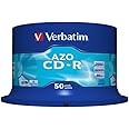 Verbatim CD-R, 43343, DataLife PLUS, 50-pack, 700MB, Super Azo, 52x, 80min., 12cm, Crystal, without printing possibility, cake box
