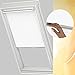 Produktbild Original VELUX Verdunkelungsrollo DKU 206 1025 Für // GGU, GTU, GPU, GHU, GXU 206 // in Stofffarbe 1025 / Uni Weiß // Seitenschienen in Silber _9577