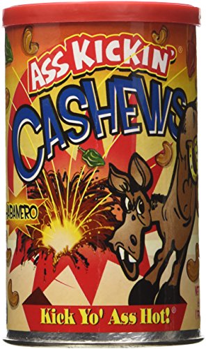 Ass Kickin Cashews - Flavor: Habanero - Net Wt: 6oz.