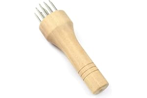 AMOYER Stainless Steel Meat Tenderizer Mallet Wood Handle Meat Blades Needle Food Gadget Beef Pork Chicken Kitchen Accessories