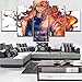 Produktbild haochenli188 5 Panel Boku no Hero Mein Held Academia Shouto Todoroki Poster Leinwanddruck Malerei Wohnkultur Wandkunst EIN Satz Modular Kein Rahmen