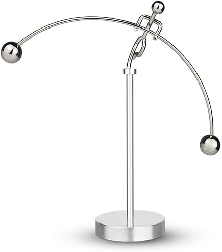 Metal Balance Toy - 2 People Dancing Kinetic Art, Physics Desk Toy, Stress Reliever Home Office Decor - View #7