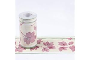 DOSTEAR Friso Para Pared Cenefas Adhesivas BañO Cocina de Papel Para Paredes 3d Infantiles Decorativas Pintado Cocina Vinilo Autoadhesivo Impermeable Pequeña flor rosa 10 X 1000CM