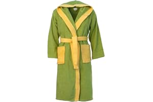 Morbidissimi Accappatoio Junior Spugna Bicolor Con Cappuccio, Cinturino e 2 Tasche, Accappatoi Ragazzi, Bambino, Bambina in Spugna Morbida 400 gr/mq 100% Y781