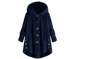 uxxnjfg Abrigos Mujer Invierno con Capucha Chaqueta Forro Polar Mujer Ropa Mujer Otoño Acolchada Sudaderas Parka Abrigo