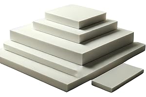 ComfyWise Upholstery Foam & High Density Foam Chair Pads Foam Padding & Foam Cut to Size for Custom Foam Sheet Cushions, Sofa Foam Cushion Replacement Foam For Upholstery (2 in, 18 x 18 in)