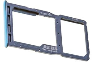 MAINHATTAN MOBILE Huawei P30 Lite (MAR-L21) Simkartenhalter und Micro-SD Card Fach, Original Ersatzteil, Pfauenblau