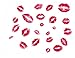 Produktbild SmartLegend Abnehmbare Wandsticker Wandtattoo Größe: 70cm*50cm KUSS ROT LIPS LIEBE HOME KISS RED LIPS