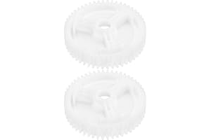 eMagTech 2Pcs Engranaje del Motor Ventana Eléctrica del Coche Engranaje Motor Regulador Ventana Eléctrica Delantera Trasera G22C5958X Compatible con Mazda 3 5 6 CX-7 CX-9 RX-8 Blanco