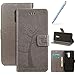 Price comparison product image Robinsoni Xiaomi Pocophone F1 3D Flap Painted Effect Cat & Tree Pretty Case PU Leather Wallet Pouch Protective Cover Magnetic Flip Stand Cover Money Pouch Folio Gel Bumper Protective Cover, Grey