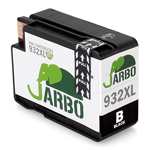 JARBO Kompatibel 932XL 933XL Tintenpatronen 1Set+1Schwarz Hohe Kapazität kompatibel zu Officejet 6100 6600 6700 7110 7610 7612 Printer (2 Schwarz,1 Cyan,1 Magenta,1 Gelb) - 3