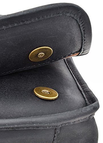 Umh  ngetasche Gusti Leder studio  Fred  Schultertasche Ledertasche Arbeitstasche Unitasche Freizeittasche B  ffelleder Echt Leder Unisex Schwarz 2U12