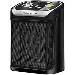 Rowenta SO9265F0 Radiateur Soufflant Céramique Mini Excel Eco Safe Chauffage d'Appoint 2 Réglages Température Chaud Mode Economie Energie Ventilation Froid Ventilateur 1800W Noir