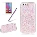 Produktbild Girlyard Silikon Glitzer Hülle für Huawei Honor 9, Luxus Variable Farbe Pailletten Muster Shinning Case Weiche TPU Bling Backcover Ultra Dünn Flexibel Rubber Etui und Anti Rutsch Kratzfeste Schutzhülle für Huawei Honor 9 - Lila