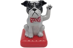 Figurine Solaire pour Voiture, Solaire Dansant Chien, Jouet De Danse À Énergie Solaire, Figurine Solaire Voiture Qui Bouge, Figurine Solaire Dansante, Décoration de Tableau de Bord de Voiture
