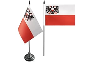 Flaggenfritze Tischflagge/Tischfahne Deutschland Stadt Lübeck + gratis Aufkleber
