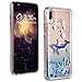 Produktbild Huawei P20 Pro Hülle Liquid Flüssige Fließend Treibsand Glitzer Cover Handyhülle Glittery aus TPU und Hart Plastik 2 in 1 Durchsichtig Schutzhülle Backcover für Huawei P20 Pro Delphinkatze