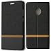 Produktbild Lively Life Motorola Moto G5 Plus hülle – Premium Luxuriös PU lederhülle[Vollständigen Schutz] [Kreditkartenfach] Folio Folio Tasche Schutzhülle im Denim Pattern für Lenovo Moto G5 Plus(Denim-Schwarz)