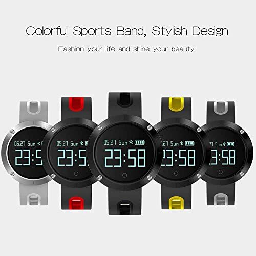 FANCY CHERRY® Smart Watch Bracelet Bluetooth 4.0 Heart Rate Monitor Sport Pedometer Bluetooth Health Smartwatch Wristband Fitness Activity Tracker for Android 4.3 IOS 8.0 Smart Phone (White)
