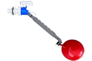 PlumbEZ Universal Side Entry Toilet Cistern Fill Valve with Adjustable Float Arm - 1/2" Toilet Inlet Valve, Side Entry Fill Ball Valve with Float