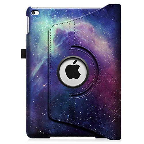 Fintie iPad Air 2 Hülle – 360 Grad Rotierend Stand Smart Cover Case Schutzhülle Tasche Etui mit Auto Schlaf / Wach Funktion für Apple iPad Air 2 / iPad 6, Die Galaxie - 9